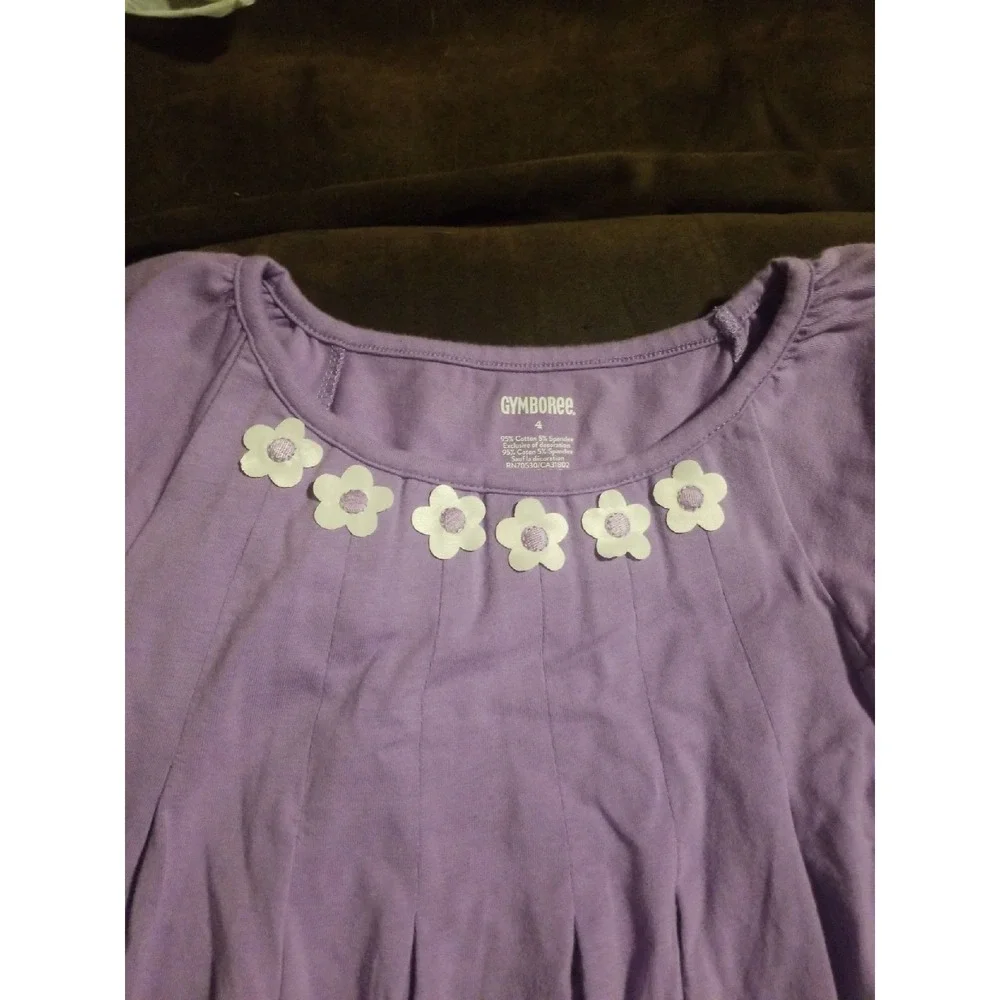 Gymboree purple floral‎ dress size 4 nwt pocketful of sunshine